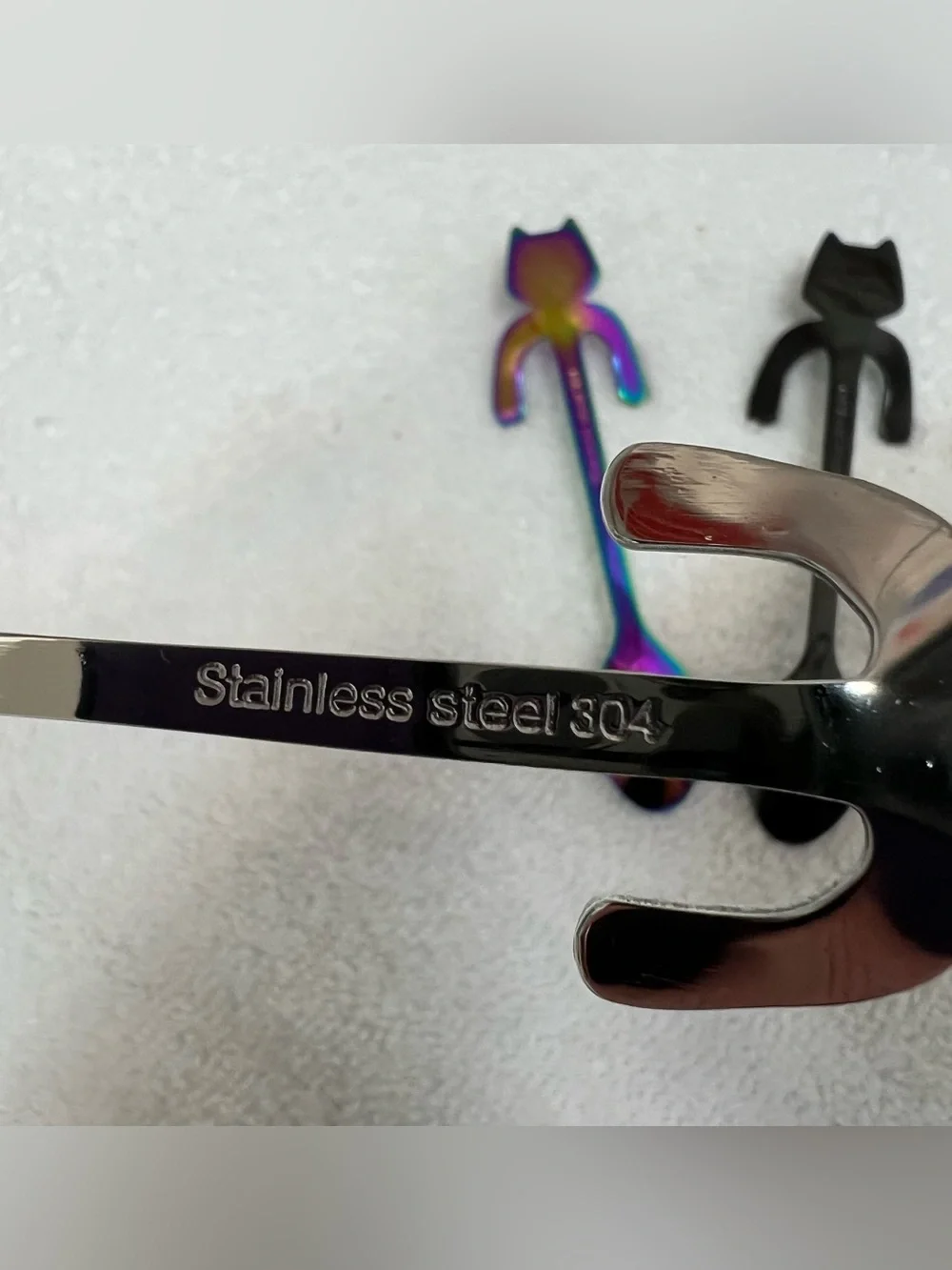 Unbranded Stainless Steel Set of 5 Tea Spoons